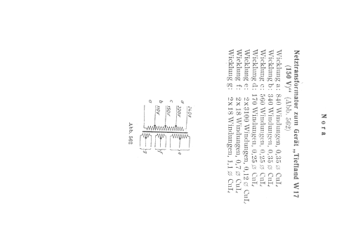 Tiefland W17; Nora, Aron, (ID = 352791) Radio