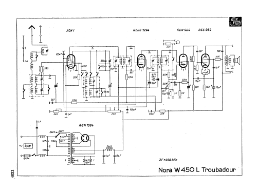 Noracord W450L Troubadour; Nora, Aron, (ID = 3114318) Radio