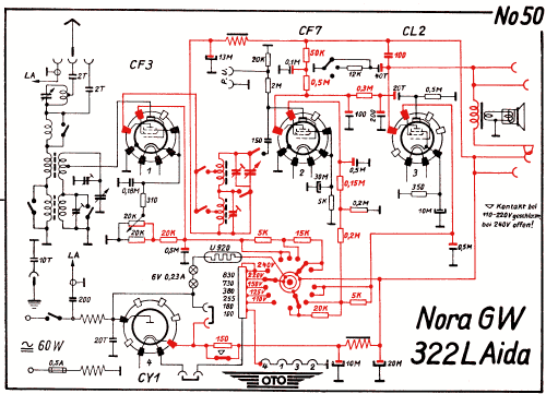 Noracord GW322L; Nora, Aron, (ID = 2993162) Radio