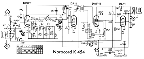 Noracord K454; Nora, Aron, (ID = 2465559) Radio