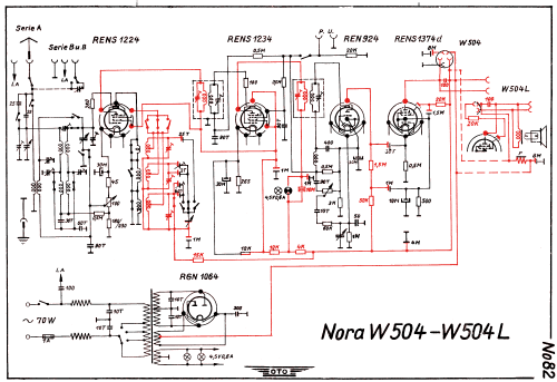 Noracord W504; Nora, Aron, (ID = 3017298) Radio