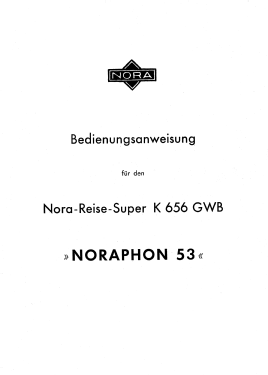 Noraphon 53 K656 GWB; Nora, Aron, (ID = 3032499) Radio