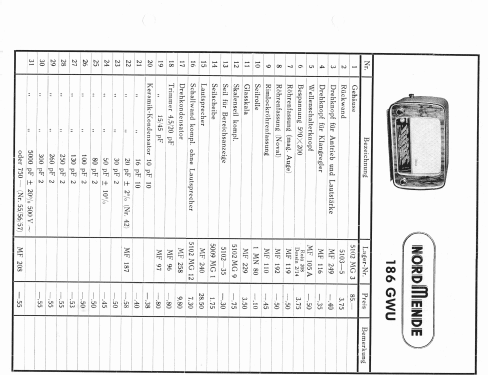 186GWU; Nordmende, (ID = 2486767) Radio