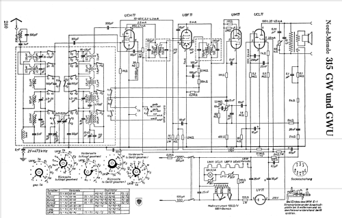 315GWU; Nordmende, (ID = 1009395) Radio