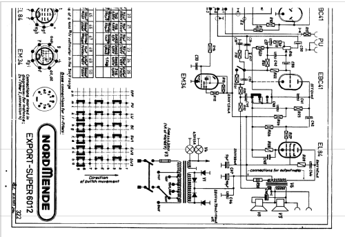 Export Super 6012 Ch= 322; Nordmende, (ID = 1537034) Radio