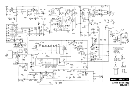 Actual Clock 4322; Nordmende, (ID = 1080596) Radio