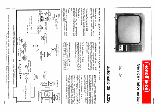 Automatic 25 6.228 Ch= Uni 20 - 770.220.A; Nordmende, (ID = 1839305) Television