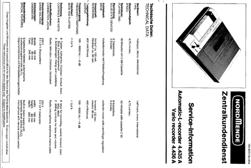 AUTOMATIC-L recorder 4.435.A; Nordmende, (ID = 358390) R-Player
