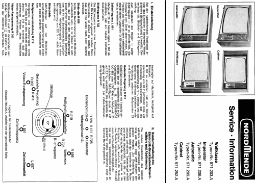 Cabinet 971.252.A Ch= Uni 19A; Nordmende, (ID = 808674) Television