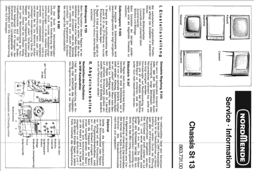 Cabinet Ch= St13 /a /b /c /d; Nordmende, (ID = 1105739) Television