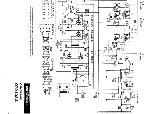 Cambridge 972.193A; Nordmende, (ID = 216677) Radio