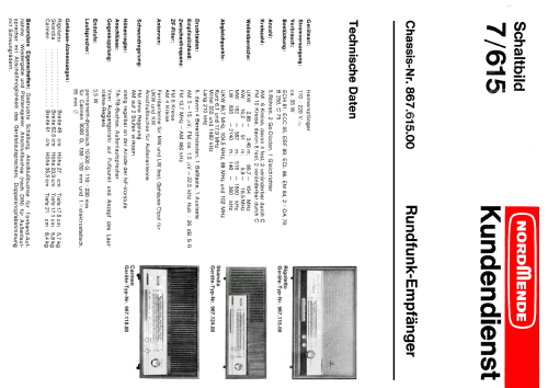 Carmen Ch= 7/615 ; Nordmende, (ID = 1107574) Radio