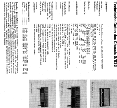 Casino-Stereo Ch=5/633; Nordmende, (ID = 63003) Radio