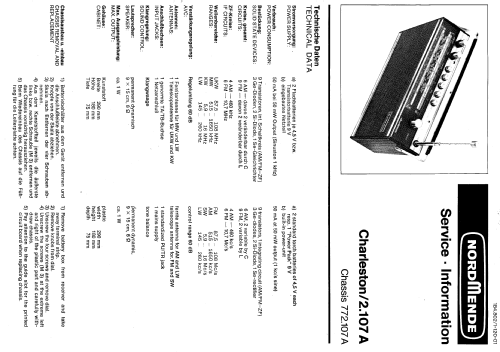 Charleston 2.107A ; Nordmende, (ID = 321994) Radio