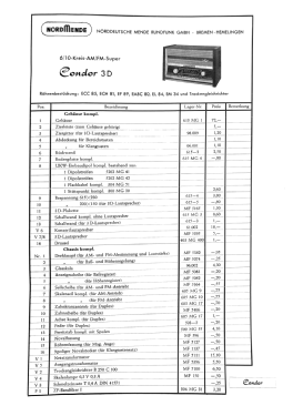 Condor 57/3D Ch= 615; Nordmende, (ID = 3014108) Radio