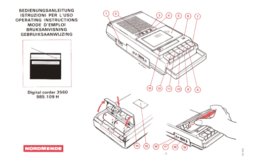 Digital Corder 3560 985.109H; Nordmende, (ID = 2840541) Reg-Riprod