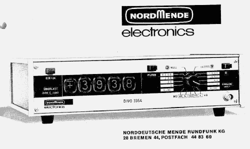 Digital - Voltmeter DIVO 3354; Nordmende, (ID = 1710172) Equipment