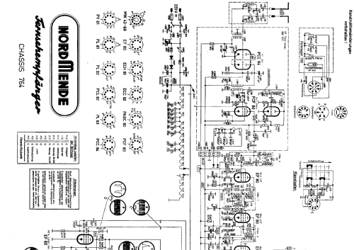 Diplomat 57 Ch= 764; Nordmende, (ID = 204151) Television