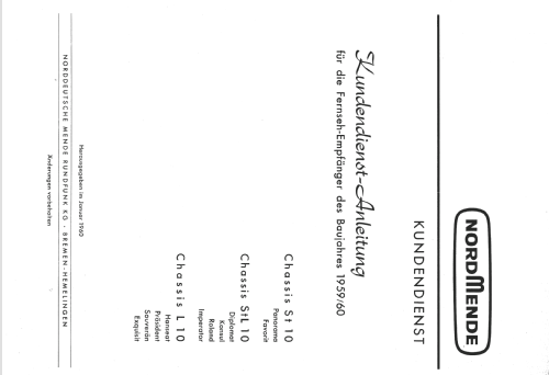 Diplomat Ch= StL10; Nordmende, (ID = 376173) Television