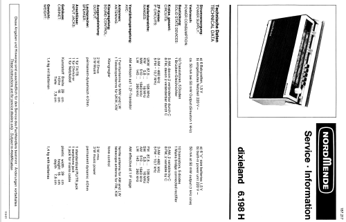 Dixieland 6.198H; Nordmende, (ID = 170612) Radio