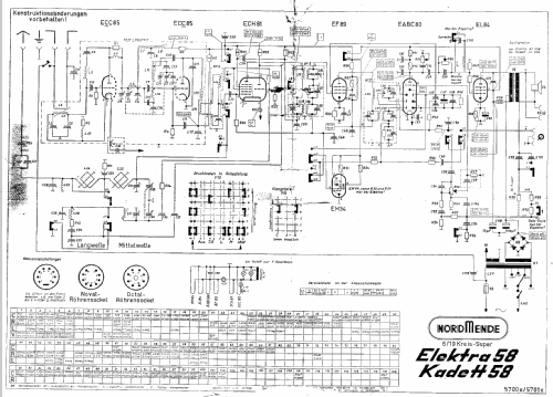 Elektra 58 Ch= 5700x; Nordmende, (ID = 15220) Radio