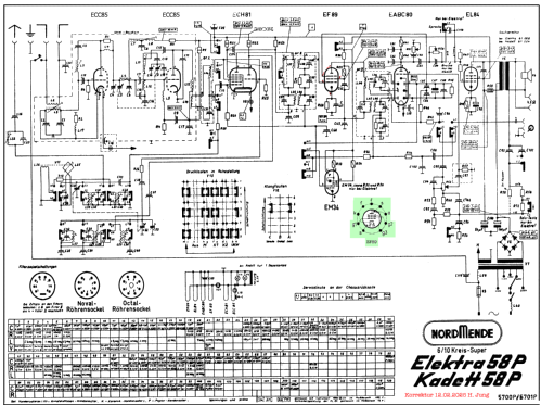 Elektra 58P Ch= 5700P; Nordmende, (ID = 3117000) Radio