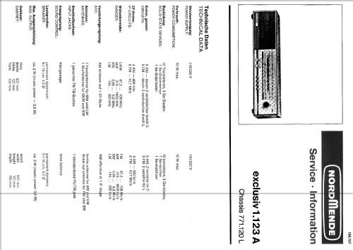 Exclusiv 1.123A ; Nordmende, (ID = 303053) Radio