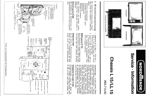 Exquisit de luxe-Stereo Fernseh Ch= L15/LL15 + Radio Ch= 5/683; Nordmende, (ID = 1085261) TV Radio