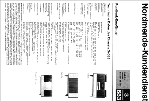 Exquisit Stereo de luxe Fernseh-Ch= L13/LL13 + Radio Ch= 3/683; Nordmende, (ID = 1840804) TV Radio