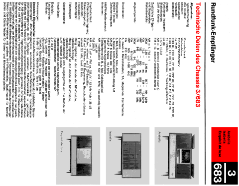 Exquisit Stereo de luxe Fernseh-Ch= L13/LL13 + Radio Ch= 3/683; Nordmende, (ID = 1845689) TV Radio