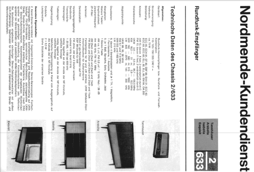 Exquisit-Stereo Fernseh Ch= L13/LL13 + Radio Ch= 2/633; Nordmende, (ID = 1840788) TV Radio