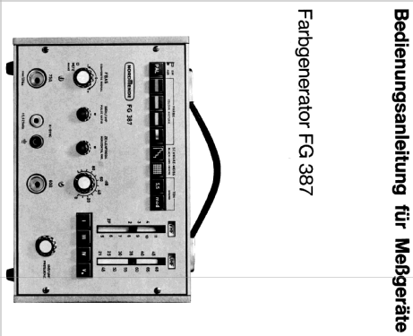 Farb-Generator FG 387; Nordmende, (ID = 2171321) Equipment