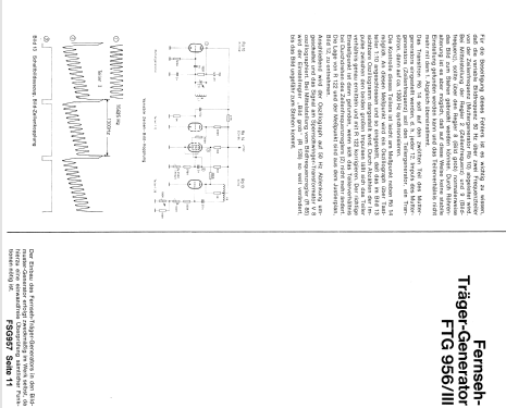 Fernseh Signal Generator FSG957/III ; Nordmende, (ID = 397070) Ausrüstung