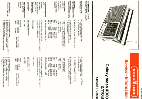 Galaxy-mesa 4000 2.110B ; Nordmende, (ID = 634229) Radio