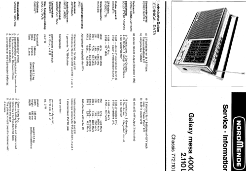 Galaxy-mesa 4000 2.110L ; Nordmende, (ID = 62089) Radio