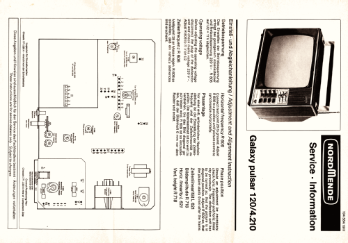 Galaxy Pulsar 120 4.210.A; Nordmende, (ID = 2648130) Television