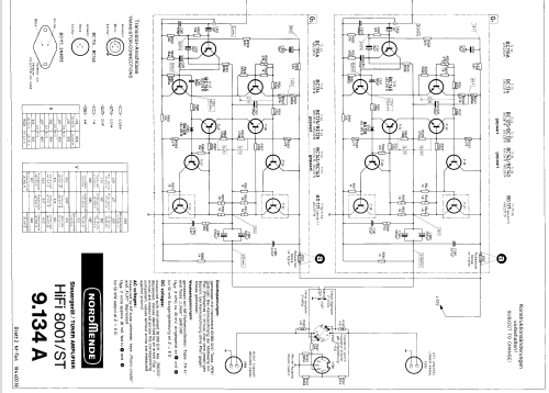 Tuner-Amplifier HiFi 8001/ST-C Ch= 9.134E ; Nordmende, (ID = 2068504) Radio