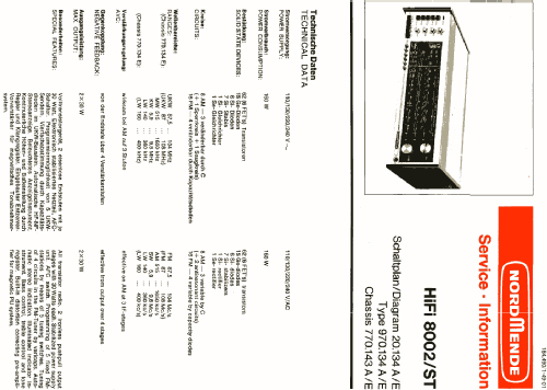 HiFi 8002/ST 970.134A/E ; Nordmende, (ID = 455434) Radio