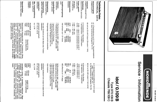 Idol 0.109B ; Nordmende, (ID = 540684) Radio