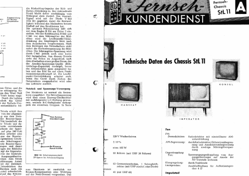 Imperator Ch= StL 11/23 - Rfk = 1/632; Nordmende, (ID = 1859775) TV Radio