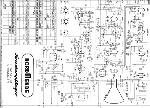 Kommodore 55 Ch= 564 + Rdf. Ch= 403; Nordmende, (ID = 395374) TV Radio