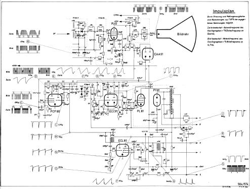 Kommodore 55 Ch= 564 + Rdf. Ch= 403; Nordmende, (ID = 395375) TV Radio