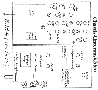 Kommodore 55 Ch= 564 + Rdf. Ch= 403; Nordmende, (ID = 395376) TV Radio