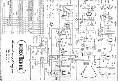 Kommodore 56 Ch= 564 + Rdf. Ch= 502; Nordmende, (ID = 1271467) TV Radio