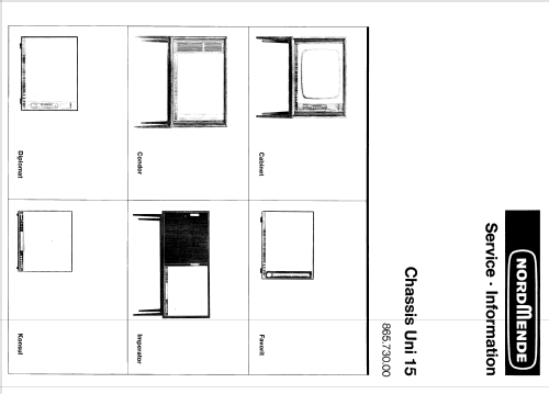 Kommodore Ch= Uni 15 865.730.00; Nordmende, (ID = 1800014) Television