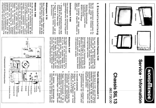 Konsul Ch= StL13 - 863.730.00; Nordmende, (ID = 1794794) Television