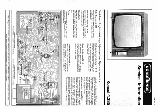 Konsul 4.285.A Ch= 770.220.A; Nordmende, (ID = 1840117) Television