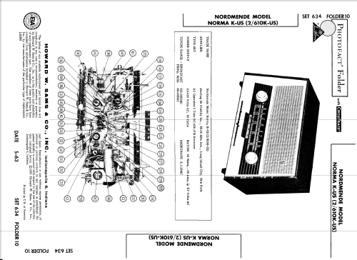 Sterling Norma K-US Ch= 2/610K-US; Nordmende, (ID = 915388) Radio