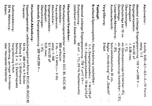 Universal-Oszillograph UO963; Nordmende, (ID = 226311) Equipment