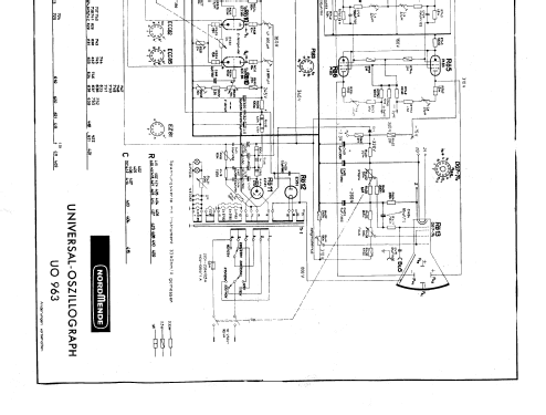 Universal-Oszillograph UO963; Nordmende, (ID = 248378) Equipment